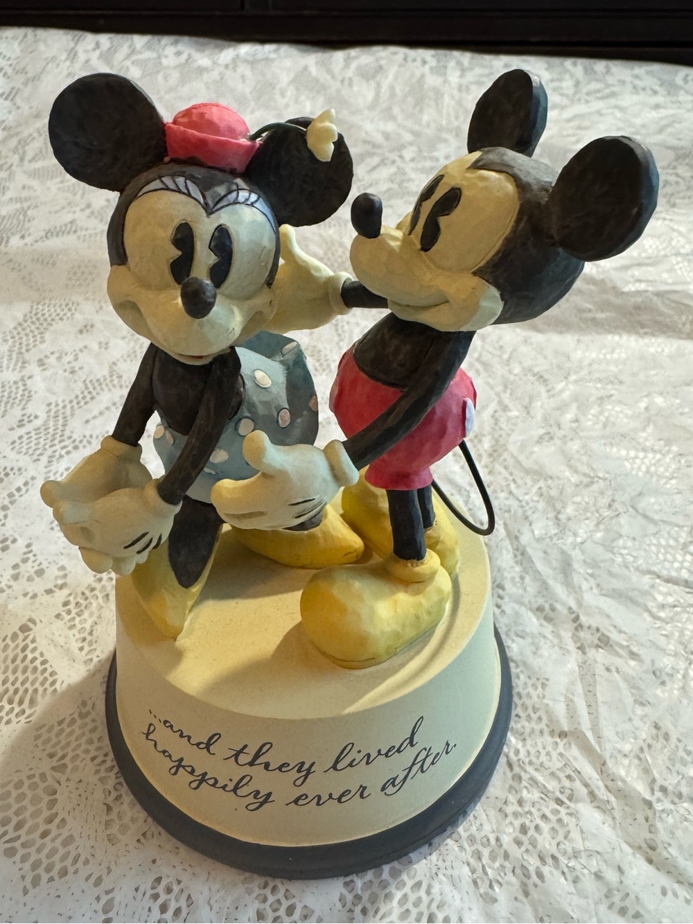 Disney Hallmark Mickey & Minnie “Happily Ever After” Figurine